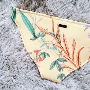 TRIANGL Yellow Floral Bikini Bottoms